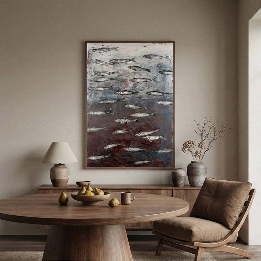 Wabi-Sabi Art | Fish Serene Catch
