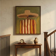 Vintage Americana Art | Voyager in Veridian Haze