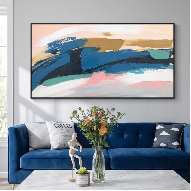Abstract Art | Blue Abstract Wall Art
