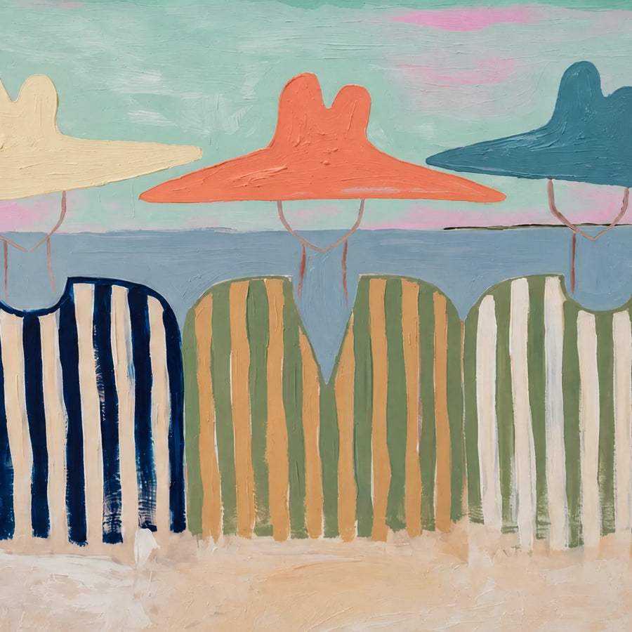 Vintage Americana Art | Where the Tide Remembers Us