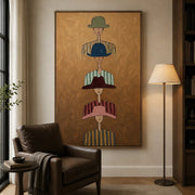 Vintage Americana Art | Vertical Whispers Of Strangers