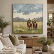 Vintage Americana Art | Beyond the Open Range