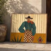 Vintage Americana Art | Songs Beneath the Desert Moon