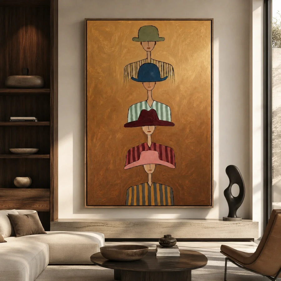 Vintage Americana Art | Vertical Whispers Of Strangers
