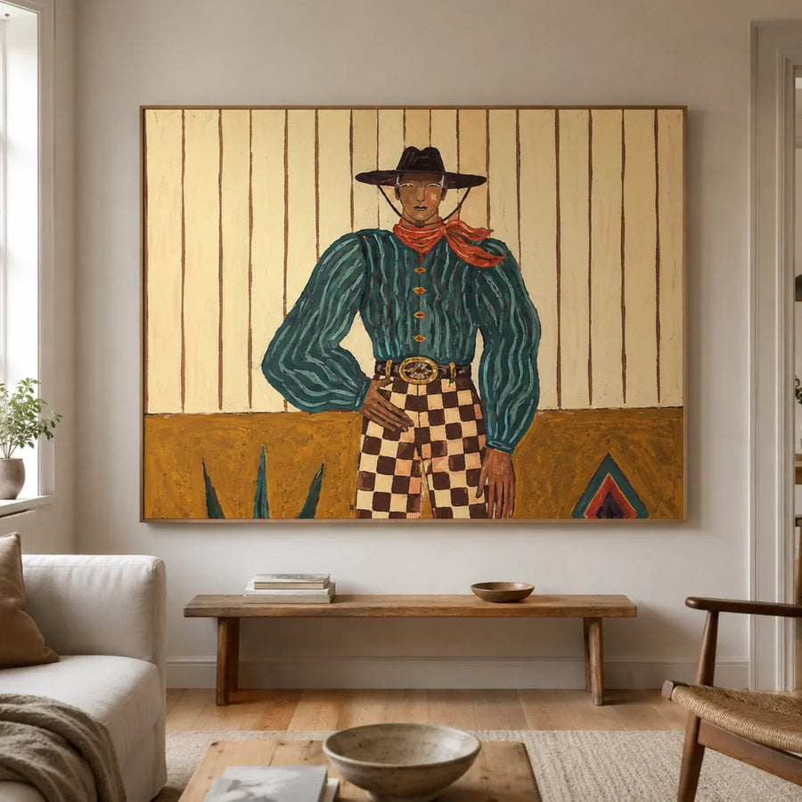 Vintage Americana Art | The Quiet Geometry of the Plains