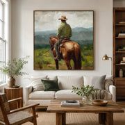 Vintage Americana Art | Where the Quiet Horizon Waits
