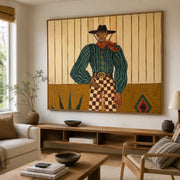 Vintage Americana Art | Songs Beneath the Desert Moon