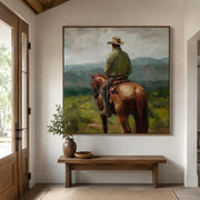 Vintage Americana Art | Where the Quiet Horizon Waits