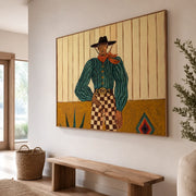 Vintage Americana Art | Songs Beneath the Desert Moon