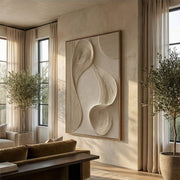 3D-textured Art | Flowing Linen Rhythm