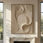 3D-textured Art | Flowing Linen Rhythm