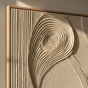 3D-textured Art | Flowing Linen Rhythm