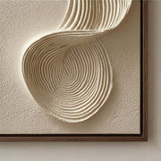 3D-textured Art | Flowing Linen Rhythm