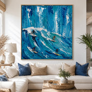 3D textured Art | Blue Surge