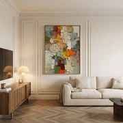 3D textured Art | Patchwork Serenity