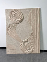 3D-textured Art | Flowing Linen Rhythm