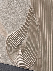 3D-textured Art | Flowing Linen Rhythm