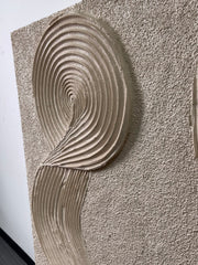 3D-textured Art | Flowing Linen Rhythm