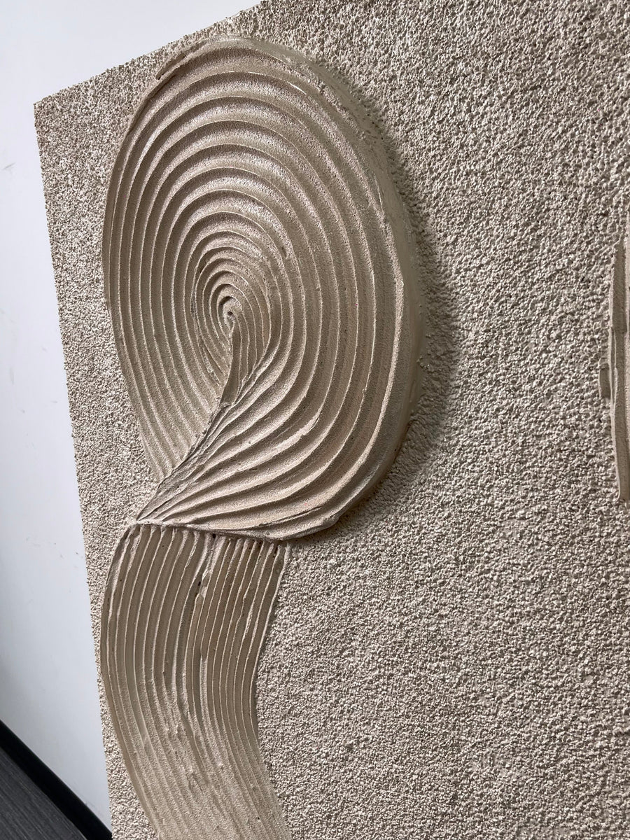 3D-textured Art | Flowing Linen Rhythm