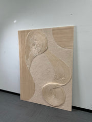 3D-textured Art | Flowing Linen Rhythm
