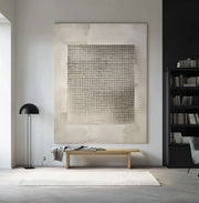Wabi-Sabi Art | Textured Grid Serenity