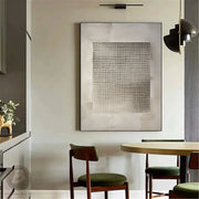Wabi-Sabi Art | Textured Grid Serenity