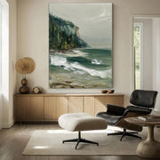 Impressionist Art | Coastal Cliff Breakers