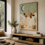 Vintage Americana Art | Moonlight Dance