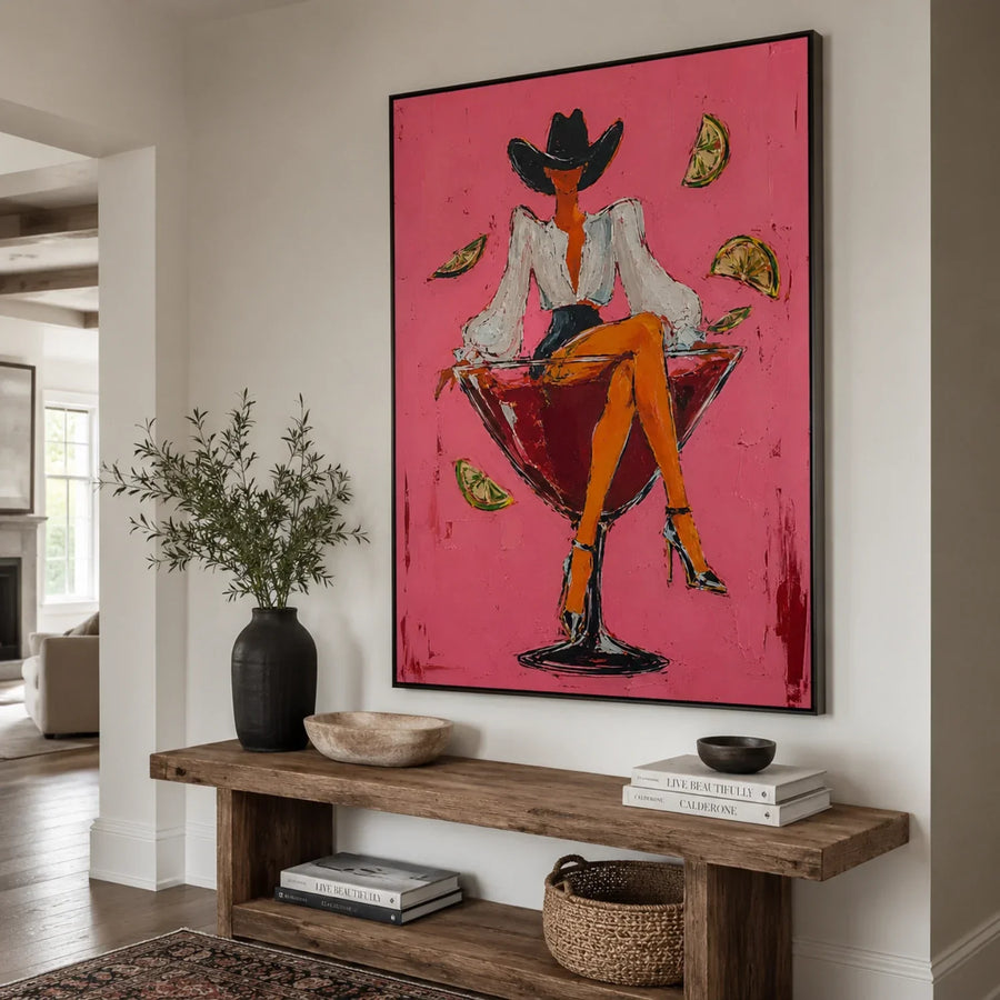 POP Art | Hot Pink Margarita Cowgirl