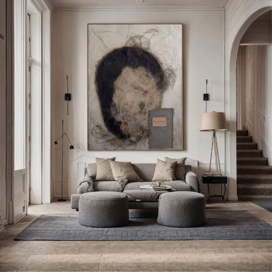 Wabi-Sabi Art | Frayed Fiber Portrait