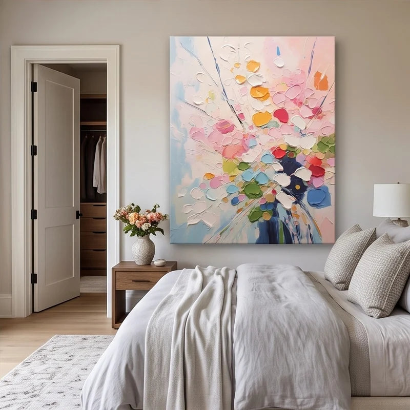 Abstract Art | Colorful Floral Abstract Wall Art