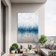 Abstract Art | Azure Textured Gradient