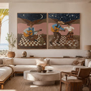 Vintage Americana Art | Moonlight Serenade