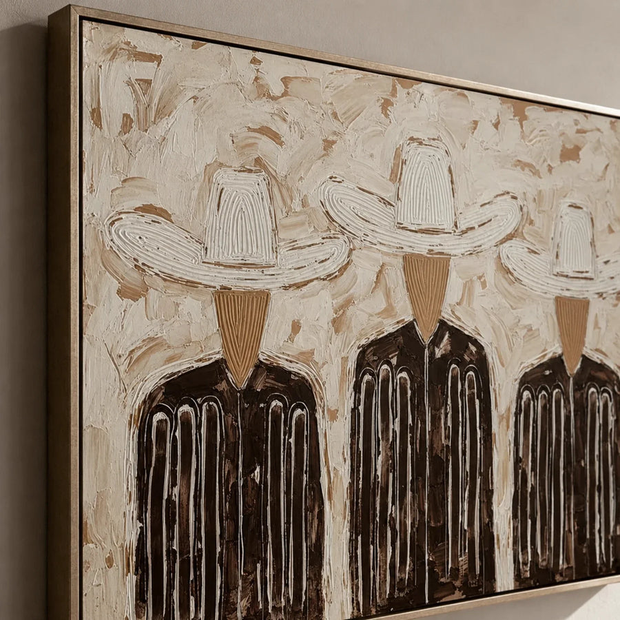 Vintage Americana Art | Trinity in Linen