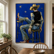 POP Art | Blue Night Cowboy