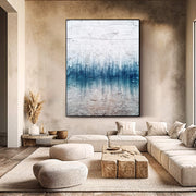Abstract Art | Azure Textured Gradient