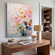 Abstract Art | Colorful Floral Abstract Wall Art