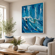 3D textured Art | Blue Surge