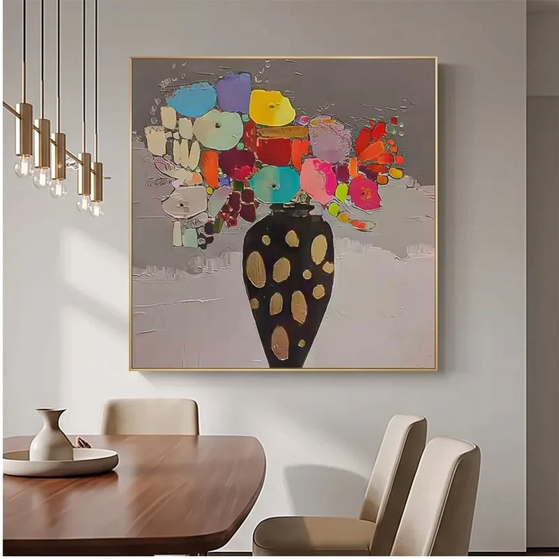 Abstract Art | Colorful Floral Abstract Wall Art
