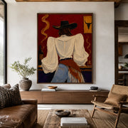 POP Art | Saloon Cowgirl’s Back View