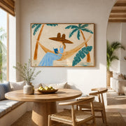 Vintage Americana Art | Palm Breeze Page Time