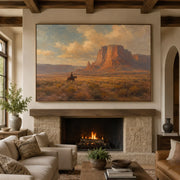 Vintage Americana Art | Beneath the Patience of Red Stone