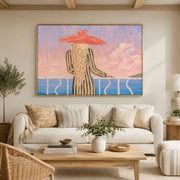 Vintage Americana Art | Blush Sea Gaze