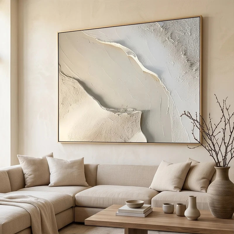 Abstract Art | Textured Neutral Abstract Wall Art