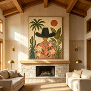 Vintage Americana Art | Palm And Western Wanderer