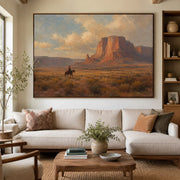 Vintage Americana Art | Beneath the Patience of Red Stone