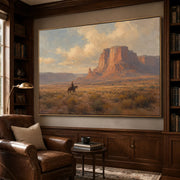 Vintage Americana Art | Beneath the Patience of Red Stone