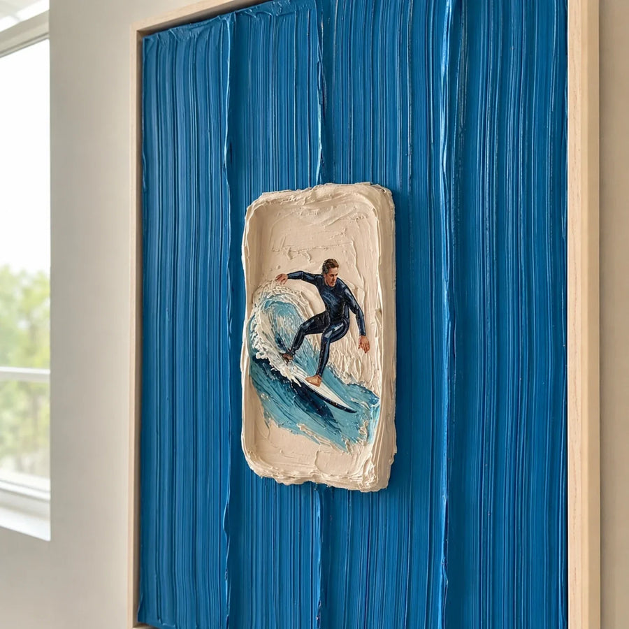 3D textured Art | Blue Aperture