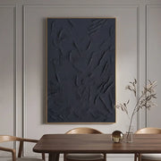Wabi-Sabi Art | Black Textured Abstract Wall Art