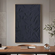 Wabi-Sabi Art | Black Textured Abstract Wall Art
